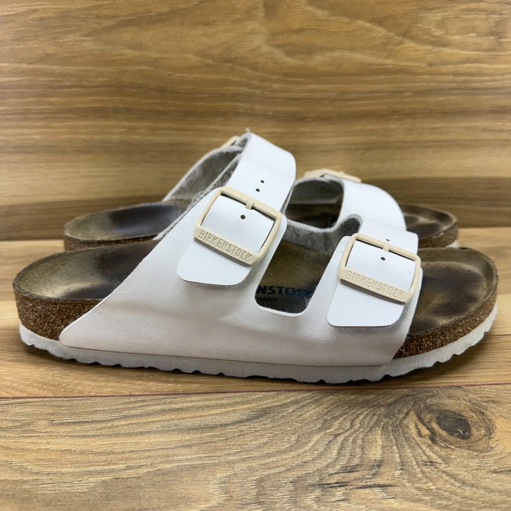 Birkenstock Arizona Sandals Womens 10 N EU 41 Eggshell Birko Travel Resort Walk